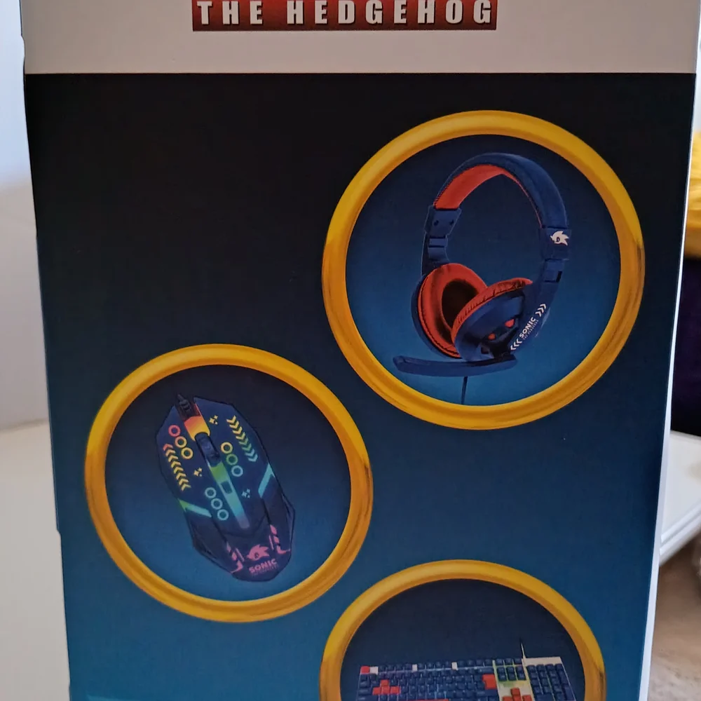 Blue and Red Gaming Keyboard with LED Lighting